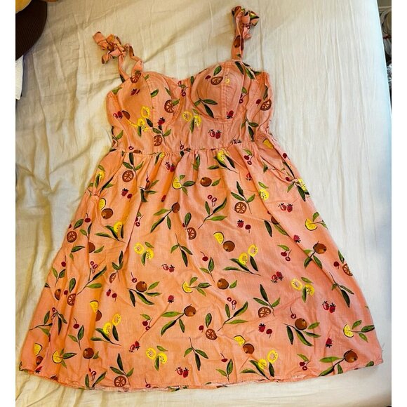 LC Lauren Conrad Summer Fruit Dress - XXL - Picture 4 of 12